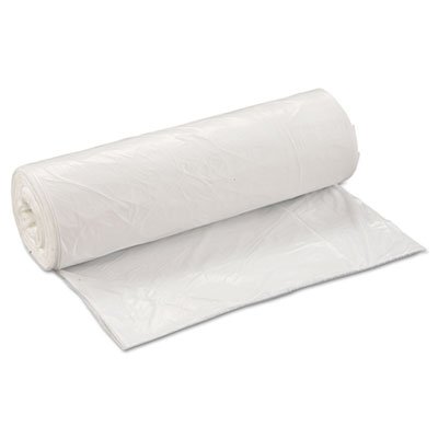 WSL4046XHW Low-Density Can Liner, 40 x 46, 45gal, .8mil, White, 25/Roll, 4 Rolls/Carton IBSSL4046XHW