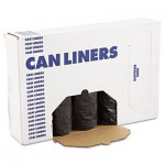 BWK 3858H Low-Density Can Liners, 60gal, .65mil, 38 x 58, Black, 25 Bags/Roll, 4 Rolls/CT BWK3858H