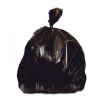 Low-Density Repro Can Liner, 40-45 gal, 2 mil, 40 x 46, Black, 100/Carton HERX8046QK