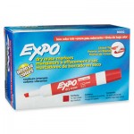 EXPO Low Odor Dry Erase Marker, Chisel Tip, Red, Dozen SAN80002