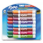 EXPO Low Odor Dry Erase Marker, Chisel Tip, Assorted, 16/Set SAN81045