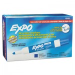 EXPO Low Odor Dry Erase Marker, Bullet Tip, Blue, Dozen SAN82003