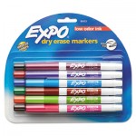 EXPO Low Odor Dry Erase Marker, Fine Point, Assorted, 12/Set SAN86603