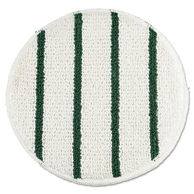RCP P269 Low Profile Scrub-Strip Carpet Bonnet, 19" dia. Pads, White/Green, 5/Carton RCPP269