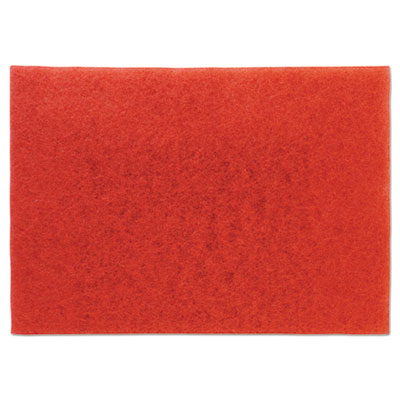 3M Low-Speed Buffer Floor Pads 5100, 28" x 14", Red, 10/Carton MMM59065