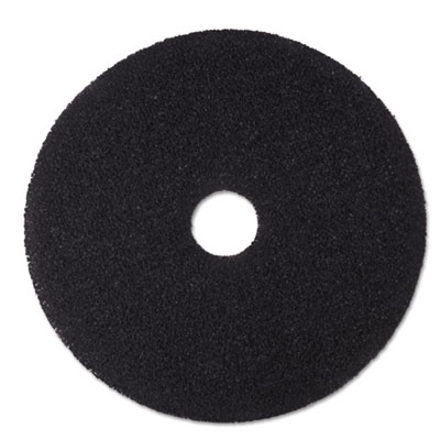 3M Low-Speed Stripper Floor Pad 7200, 20" Diameter, Black, 5/Carton MMM08382