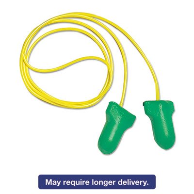 154-LPF-1-D LPF-1 D Max Lite Single-Use Earplugs, LS 500, Cordless, 30NRR, Green, 500 Pairs HOWLPF1D