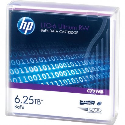 HP LTO-6 Ultrium 6.25 TB BaFe RW Data Cartridge C7976B