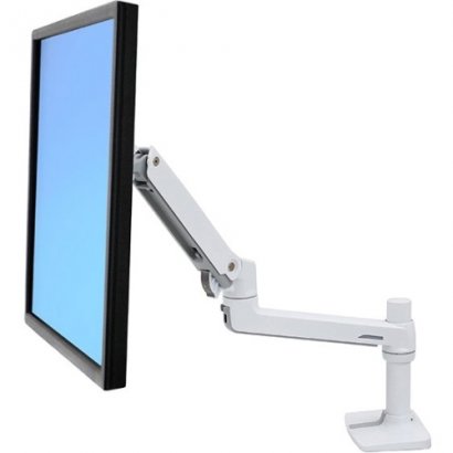 Ergotron LX Desk Mount LCD Monitor Arm (White) 45-490-216