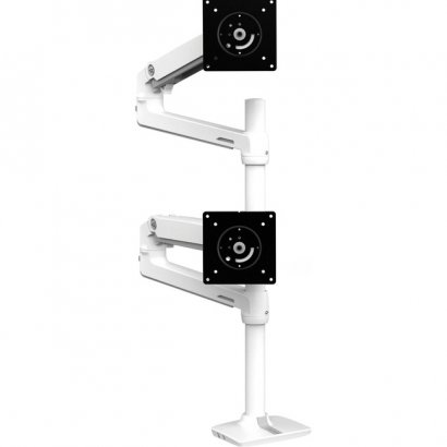 Ergotron LX Dual Stacking Arm, Tall Pole (White) 45-509-216