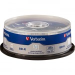 Verbatim M-Disc BD-R 25GB 4X with Branded Surface - 25pk Spindle 98909