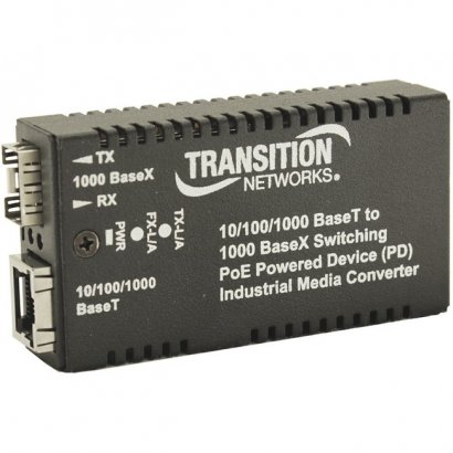 Transition Networks M/GE-xSW-SFP-01-xx-UxX Transceiver/Media Converter M/GE-ISW-SFP-01-PD-URX