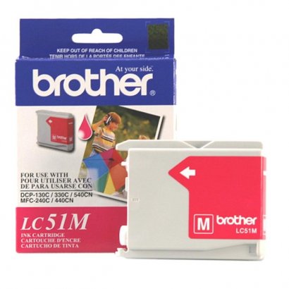 Brother Magenta Inkjet Cartridge For MFC-240C Multi-Function Printer LC51M