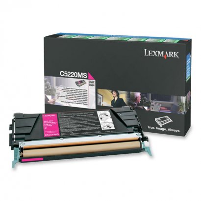 Lexmark Magenta Return Program Toner Cartridge C5220MS