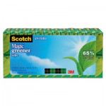 Scotch Magic Greener Tape, 3/4" x 900", 1" Core, 24 Rolls/Pack MMM81224P