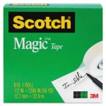 Scotch 810341296 Magic Tape, 3/4" x 1296", 1" Core, Clear MMM810341296