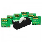 Scotch Magic Tape Value Pack with C38 Dispenser, 3/4" x 1000" Tape, 6/Pack MMM810K6C38