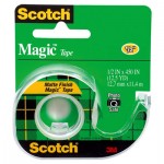 Scotch Magic Tape w/Refillable Dispenser, 1/2" x 450", Clear MMM104