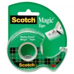 Scotch Magic Tape w/Refillable Dispenser, 3/4" x 300", Clear MMM105