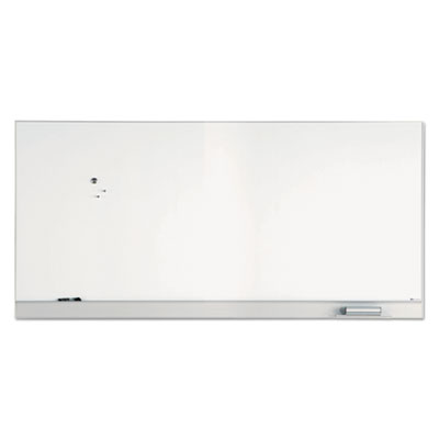Iceberg Magnetic Dry Erase Board, Coated Steel, 96 x 46, Aluminum Frame ICE31280
