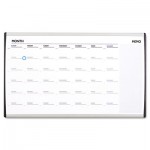 Quartet Magnetic Dry-Erase Calendar, 18 x 30, White Surface, Silver Aluminum Frame QRTARCCP3018
