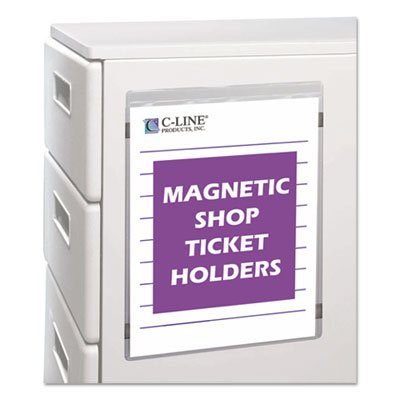 C-Line Magnetic Shop Ticket Holder, Super Heavy, 50", 9 x 12, 15/BX CLI83912
