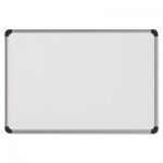 UNV43734 Magnetic Steel Dry Erase Board, 48 x 36, White, Aluminum Frame UNV43734