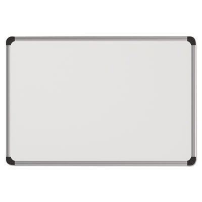 UNV43732 Magnetic Steel Dry Erase Board, 24 x 18, White, Aluminum Frame UNV43732