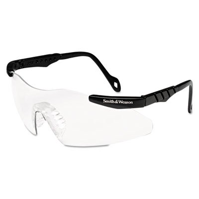 624-19799 Magnum 3G Safety Eyewear, Black Frame, Clear Lens SMW19799