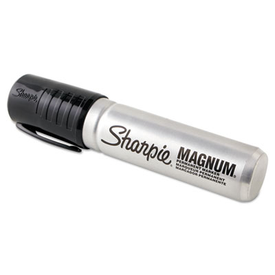 Sharpie Magnum Permanent Marker 44001, Broad Chisel Tip, Black, Dozen SAN44001BX