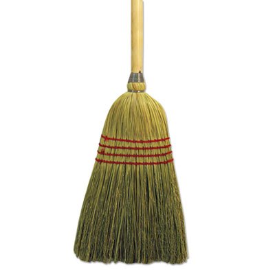 920Y Maid Broom, Mixed Fiber Bristles, 42" Wood Handle, Natural BWK920YEA