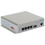 Omnitron Systems Managed 10/100/1000 PoE and PoE+ Ethernet Fiber Switch 9539-0-14-1