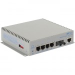 Omnitron Systems Managed 10/100/1000 PoE and PoE+ Ethernet Fiber Switch 9521-1-14-9Z