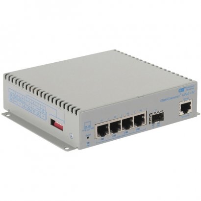 Omnitron Systems Managed 10/100/1000 PoE and PoE+ Ethernet Fiber Switch 9539-0-14-9