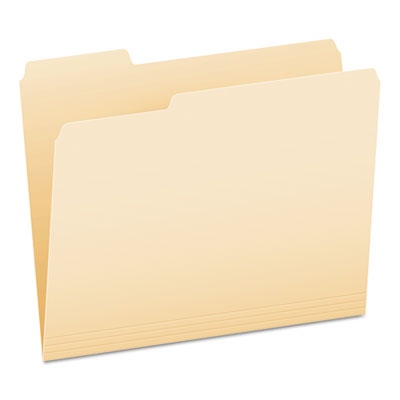 Pendaflex 752 1/3-1 Manila File Folders, 1/3-Cut Tabs, Left Position, Left Position, Letter Size, 100/Box