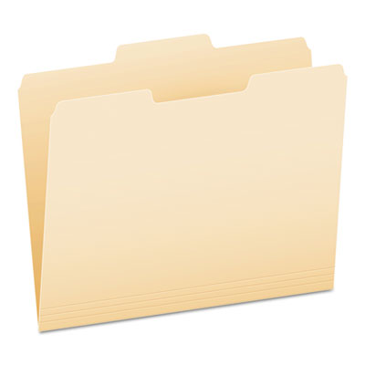 Pendaflex 752 1/3-2 Manila File Folders, 1/3-Cut Tabs, Center Position, Letter Size, 100/Box PFX752132