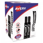 Avery Marks-A-Lot Large Desk-Style Permanent Marker, Chisel Tip, Black, 36/Pack AVE98206