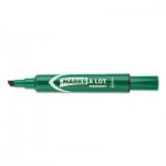 Avery Marks-A-Lot Regular Desk-Style Permanent Marker, Chisel Tip, Green, Dozen AVE07885