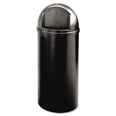 Rubbermaid Commercial FG816088BLA Marshal Classic Container, Round, Polyethylene, 15 gal, Black RCP816088BK