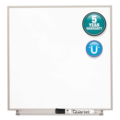 Quartet Matrix Magnetic Boards, Painted Steel, 16 x 16, White, Aluminum Frame QRTM1616