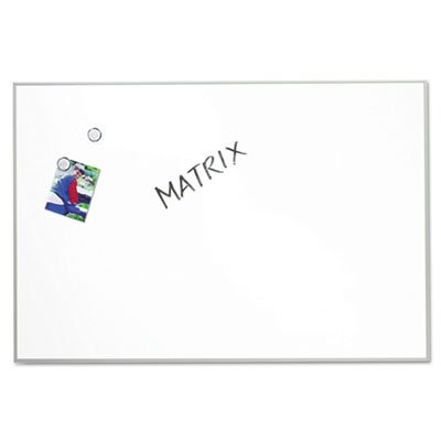 Quartet Matrix Magnetic Boards, Painted Steel, 34 x 23, White, Aluminum Frame QRTM3423