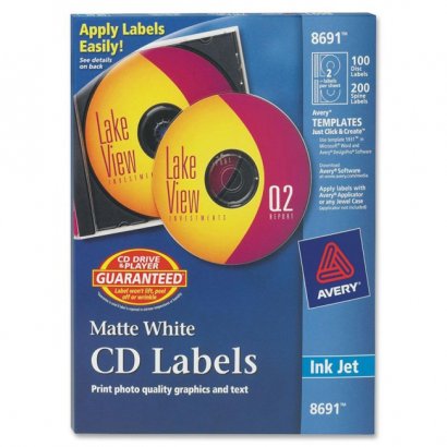 Avery Matte CD Label 8691