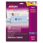 Avery Matte Clear Easy Peel Mailing Labels w/ Sure Feed Technology, Inkjet Printers, 1.33 x 4, Clear, 14/Sheet