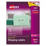 Avery Matte Clear Easy Peel Mailing Labels w/ Sure Feed Technology, Laser Printers, 2 x 4, Clear, 10/Sheet, 10