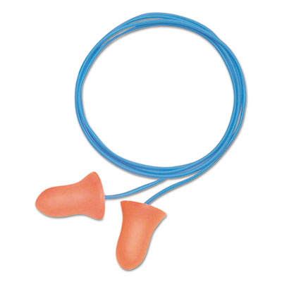 Howard Leight by Honeywell MAX-30 Single-Use Earplugs, Corded, 33NRR, Coral, 100 Pairs HOWMAX30