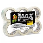 Duck MAX Packaging Tape, 1.88" x 54.6 yds, 3" Core, Crystal Clear, 6/Pack DUC241513