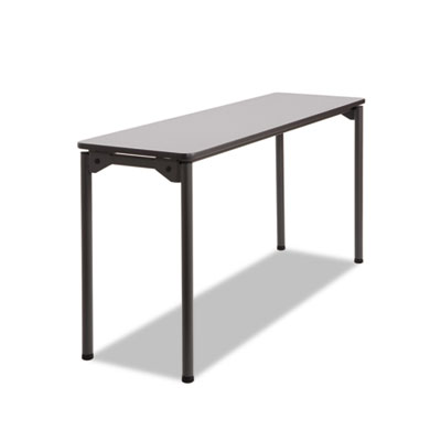 Iceberg Maxx Legroom Rectangular Folding Table, 60w x 18d x 29-1/2h, Gray/Charcoal ICE65877