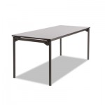 Iceberg Maxx Legroom Rectangular Folding Table, 72w x 30d x 29-1/2h, Gray/Charcoal ICE65827