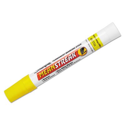 Sharpie Mean Streak Marking Stick, Broad Tip, Yellow SAN85005