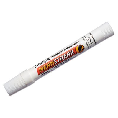 Sharpie Mean Streak Marking Stick, Broad Tip, White SAN85018